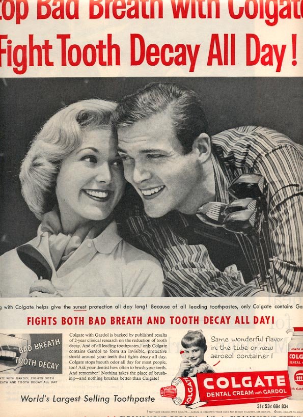 1959 COLGATE DENTAL CREAM MAGAZINE AD (237)