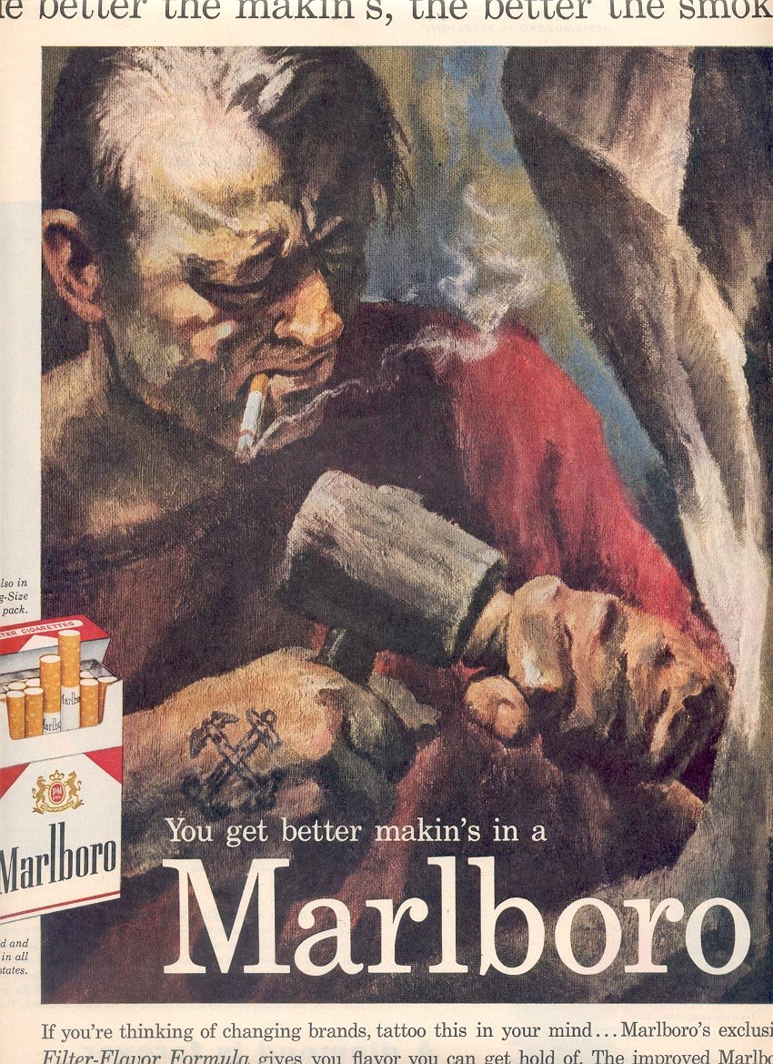 1959 MARLBORO CIGARETTES MAGAZINE AD (252)