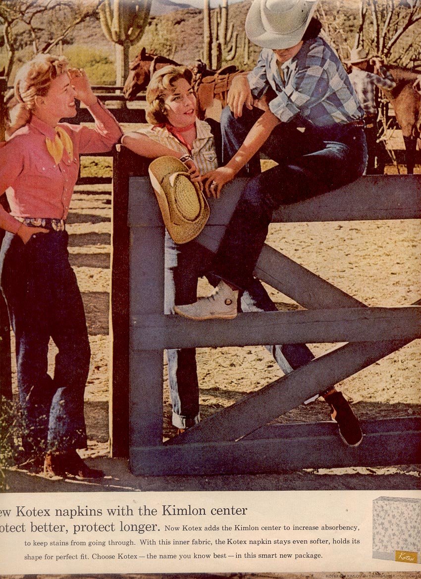 1958 KOTEX MAGAZINE AD (267)