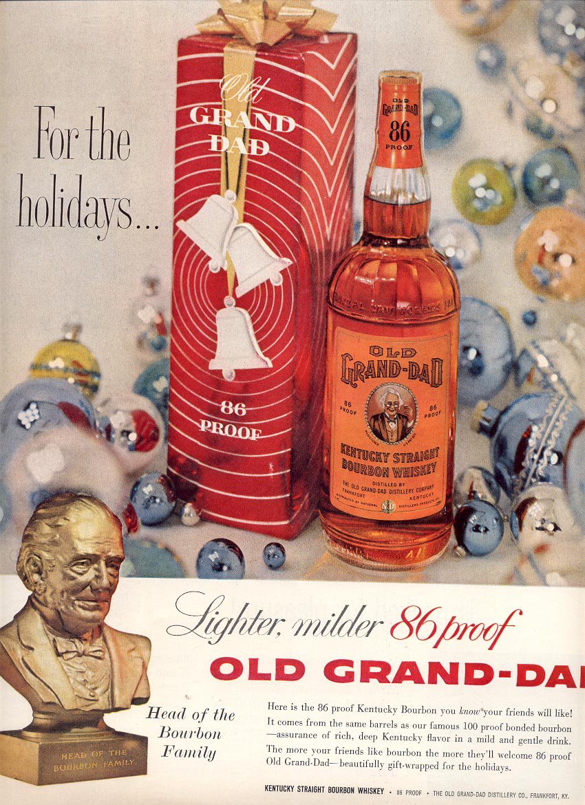 1959 OLD GRAND DAD KENTUCKY BOURBON WHISKEY MAGAZINE AD (279)