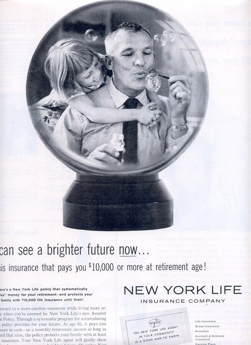 1959 NEW YORK LIFE INSURANCE COMPANY MAGAZINE AD (304)