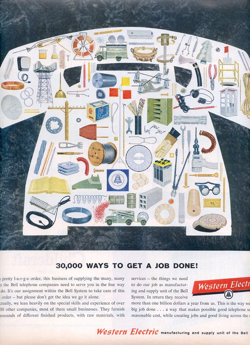 1959 WESTERN ELECTRIC MAGAZINE AD (305)