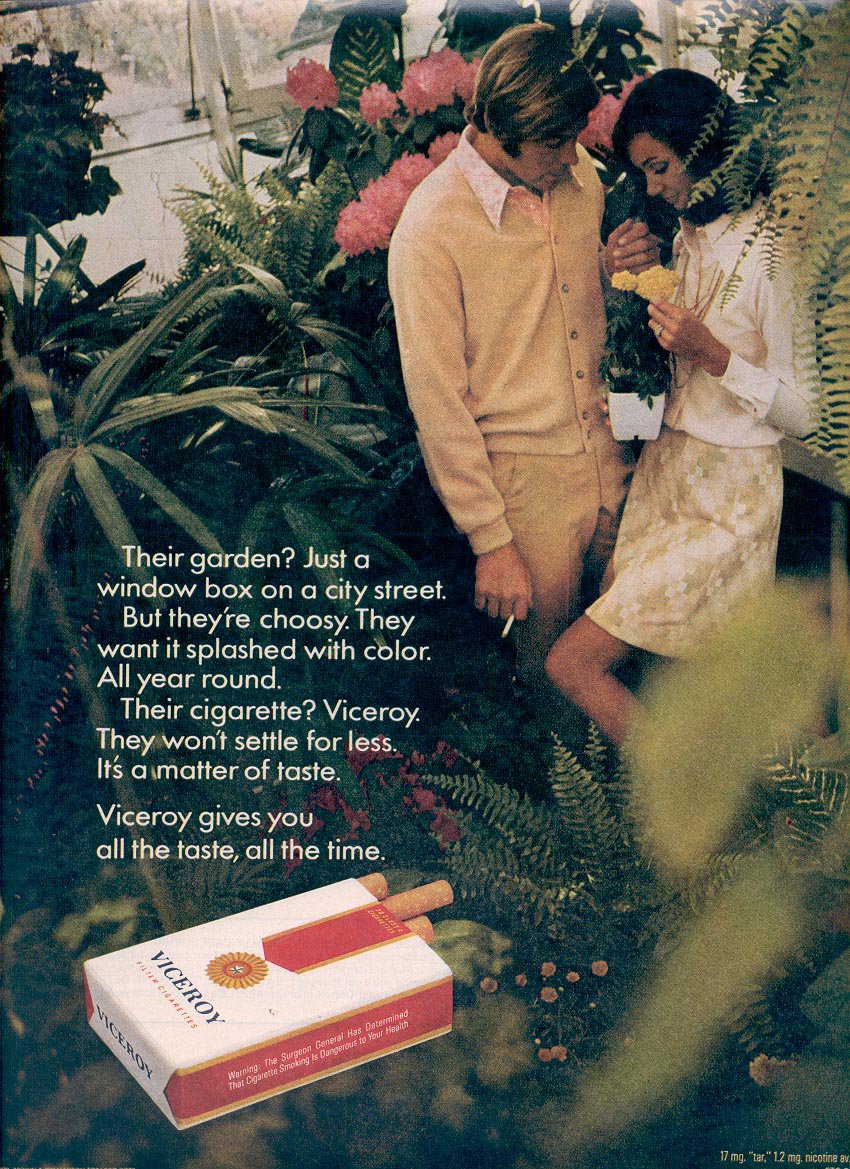 1971 VICEROY CIGARETTES MAGAZINE AD (330)