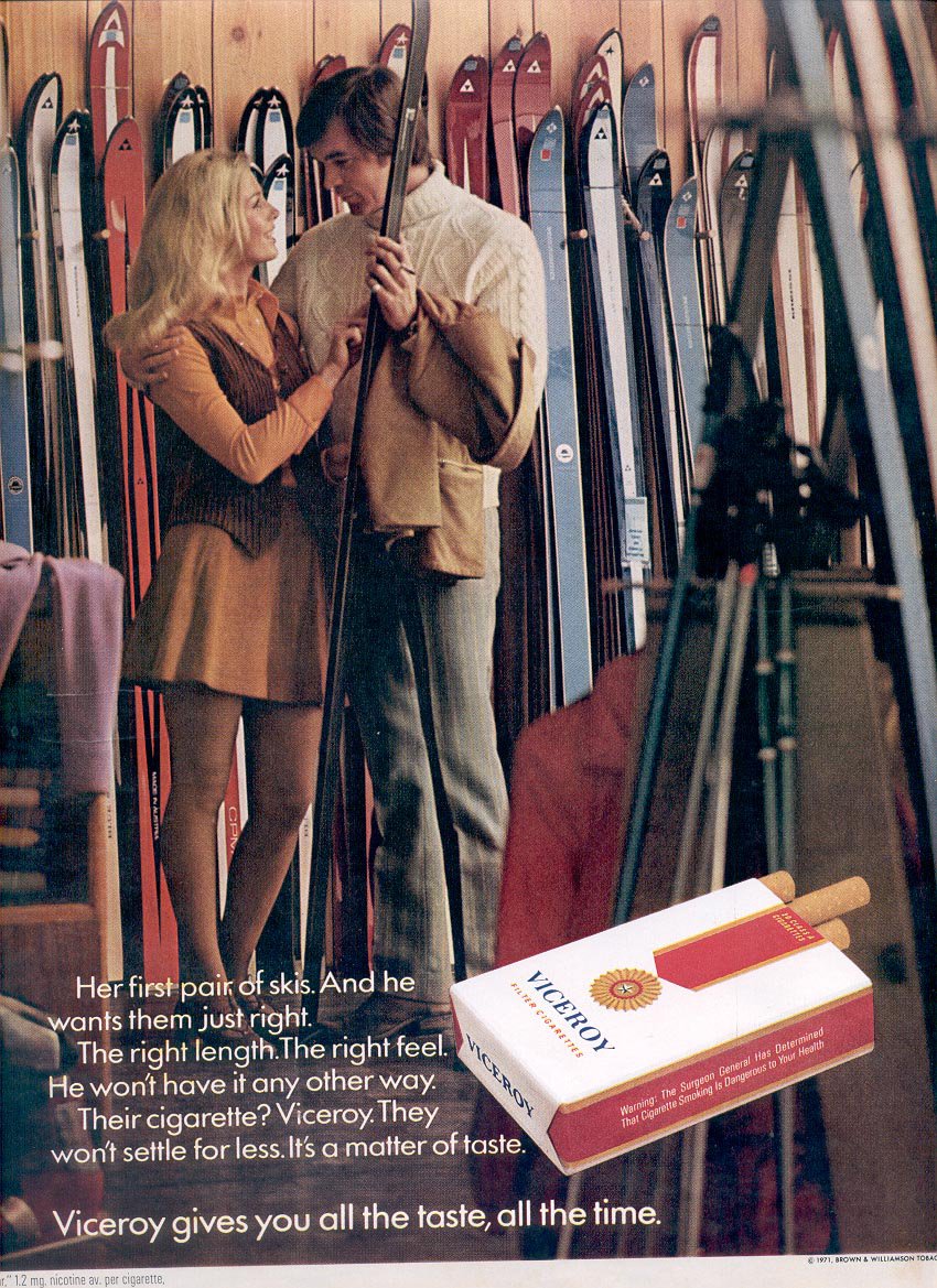 1971 VICEROY CIGARETTES MAGAZINE AD (341)