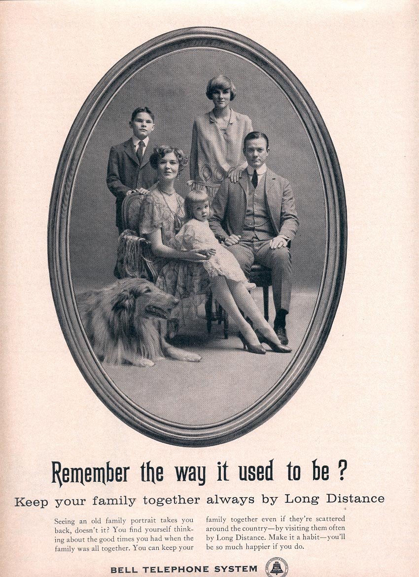 1959 BELL TELEPHONE SYSTEMS - REMEMBER THE WAY IS USED TO BE MAGAZINE AD (349)