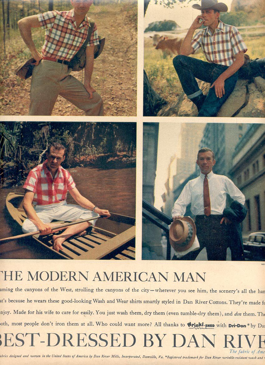 1959 DAN RIVER SHIRTS MAGAZINE AD (370)