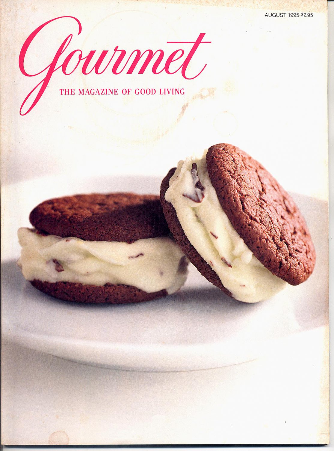 GOURMET GOOD LIVING COOKING BACK ISSUE MAGAZINE AUGUST 1995 NEAR MINT
