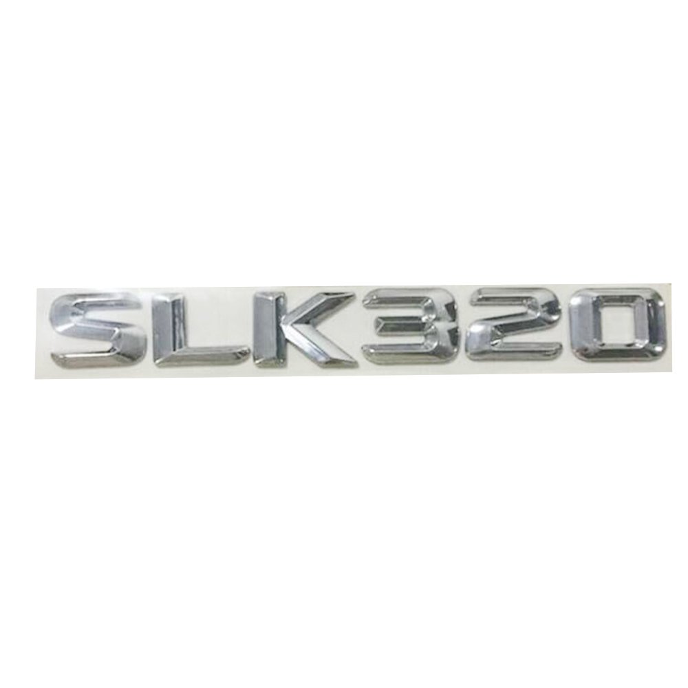 3D Chrome Letters SLK 320 Trunk Emblem Emblems Badges For Mercedes Benz