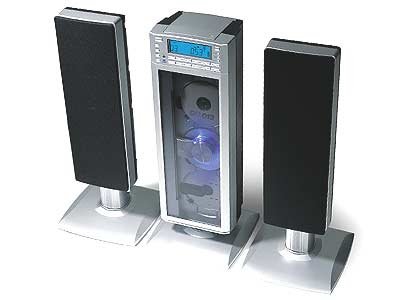 Copenhagen TA-338 3 Disc CD + AM FM Cassette Mini Tower