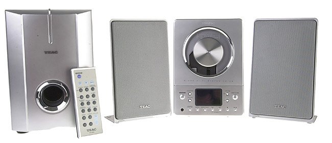 Teac CD-X8 Ultra-Thin Hi-Fi System NX - Powered Subwoofer