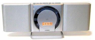 Fisher PH-DTA120 Stylish slim style CD Player with Timer, Clock and Sleep Function