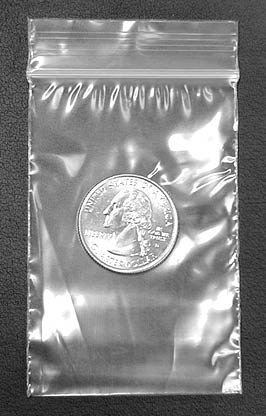 500 CLEAR PLASTIC ZIP ZIPPER LOCK BAGS 2MIL 2x3"