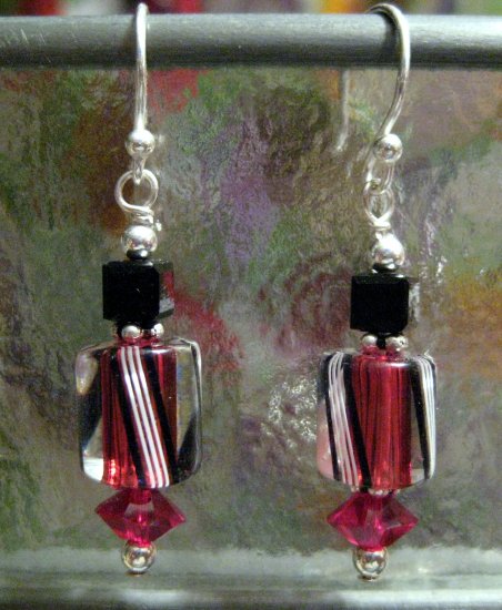 Raspberry Guards Ear Cane-dy - Earrings