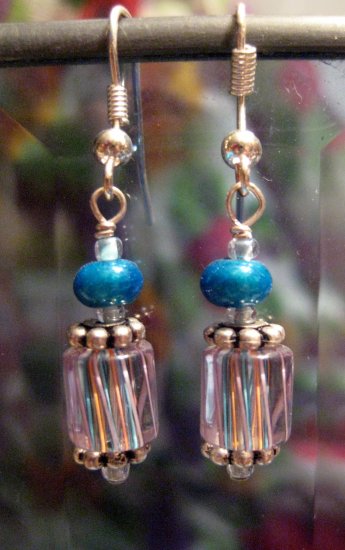 Petit Four Blue Ear Cane-dy - Earrings