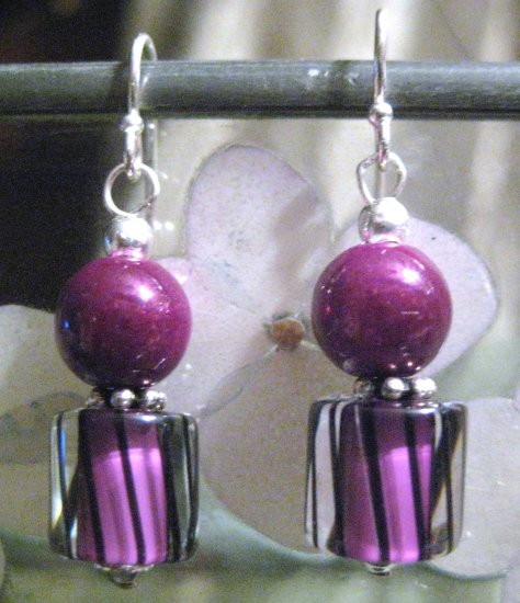Raspberry Bounce - Earrings