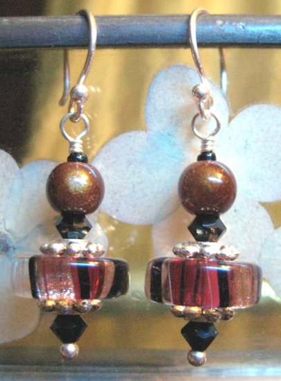 Raspberry Mochaccino - Earrings
