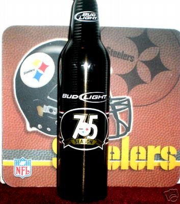 Pittsburgh Steelers EMPTY 75th Anniversary Bud Light Bottle
