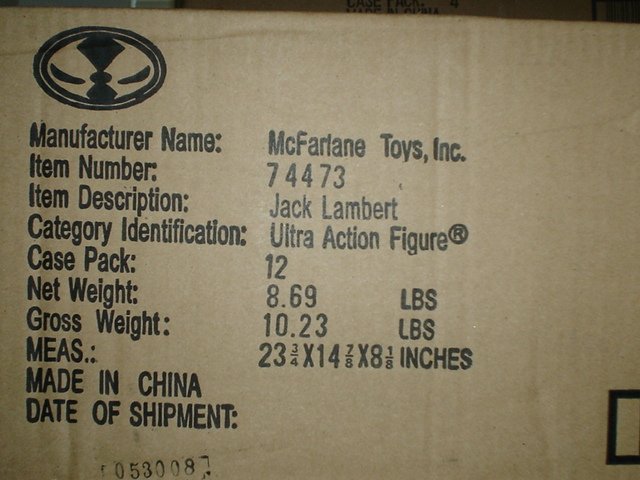 Sealed Jack Lambert McFarlane Case