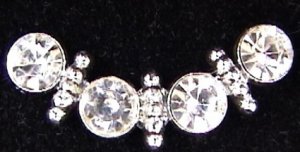 Rhinestone lucky horseshoe vintage pin rhinestones