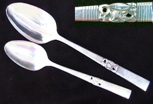Oneida Morning Star silverplate tsp & soup 1948 flatware Community Plate