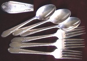 Cavalier silverplate CVR1 3 spoons 3 forks