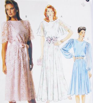 McCall 3049 full dress or gown sewing pattern 1987 formal prom size 20