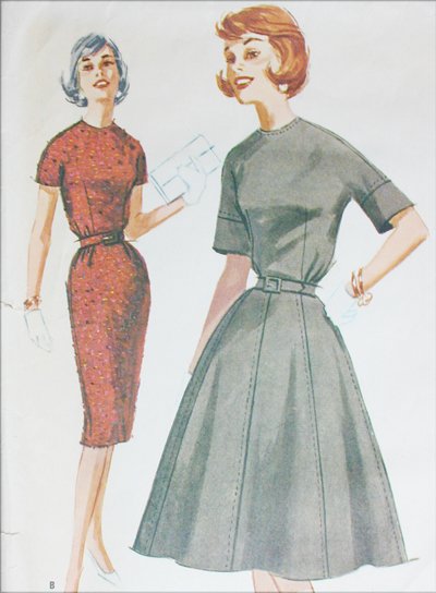 McCall 5956 misses dress size 16 B36 vintage 1961 sewing pattern
