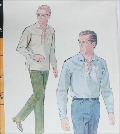 McCall 8475 men's pattern shirt slacks size 14 chest 34 vintage 1966 sewing pattern