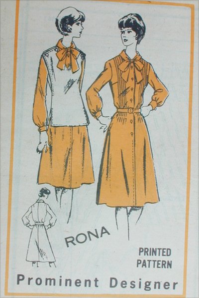 Mail in pattern M461 misses dress tabbard sinze 16 B38 tucked front UNCUT