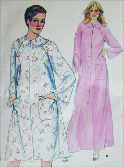 Butterick 4025 misses robe duster size 14 B36 sewing pattern