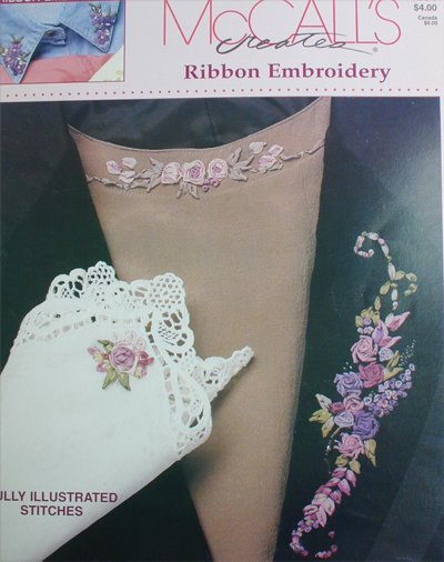 McCall Ribbon Embroidery leaflet 6 easy designs craft booklet