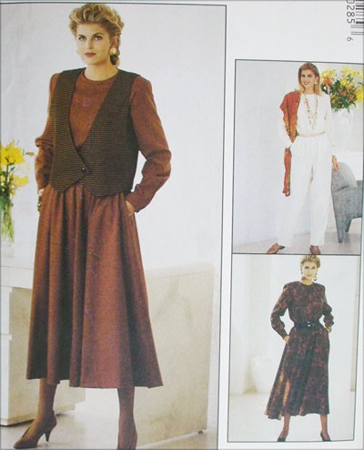 McCAll 5028 misses vest jumpsuit dress sizes 20 22 24 UNCUT sewing pattern
