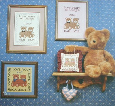 Cricket Collection cross stitch leaflet Love Bears No 8 patterns