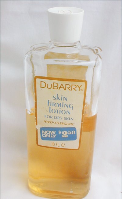 Vintage bottle DuBarry skin firming lotion for dry skin circa 1960 s