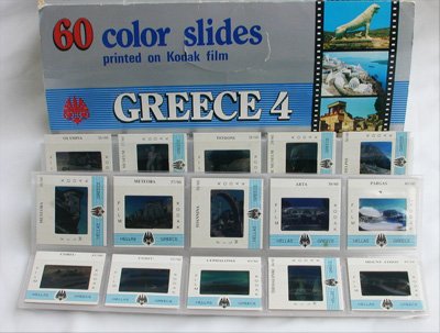 60 Kodak color slides set Greece travel souvenir Athens and more