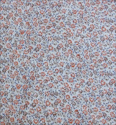 Cotton quilting fabric brown and rust mini floral print 44 inches