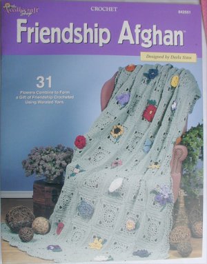 Needlecraft Shop Friendship Afghan pattern 31 flowers