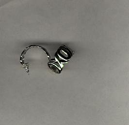 Avon Modern Love Hoops Pierced Earrings- silvertone