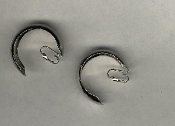 Avon Hammered Hoop Clip Earrings- silvertone