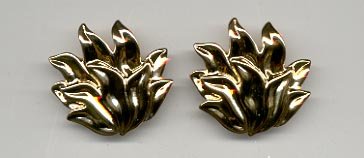 Avon Golden Flames Pierced Earrings