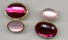 Avon Hollywood Lights Clip Earrings- Pink