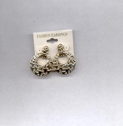 Goldtone pierced earrings (#39)