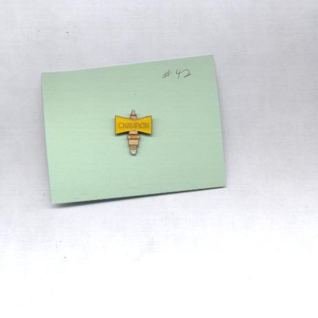 Champion Spark Plug hat (lapel ) pin (#42)