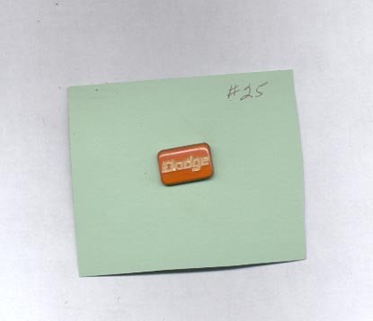 Dodge hat (lapel ) pin (# 25)