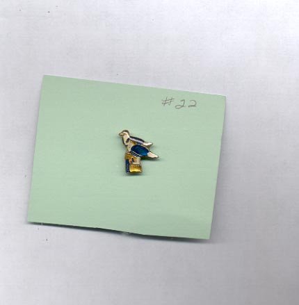 Bird hat (lapel ) pin (#22)