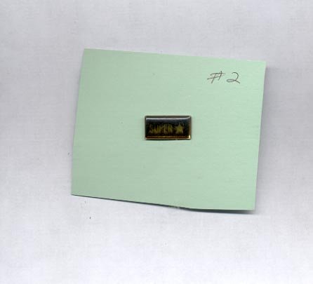 Super * hat (lapel ) pin (#2)