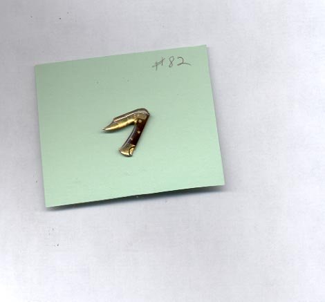 Open Knife hat (lapel ) pin (#82)