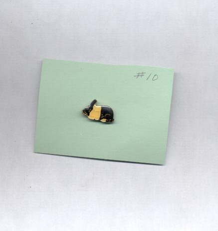 Rabbit hat (lapel ) pin (# 10 )