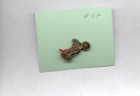 Motorcycle hat (lapel) pin (# 52)