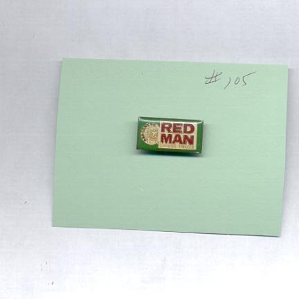 Red man Chewing Tobacco hat (lapel) pin (# 105)
